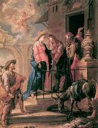 UNTERBERGER, Michelangelo Visitation - Oil on canvas